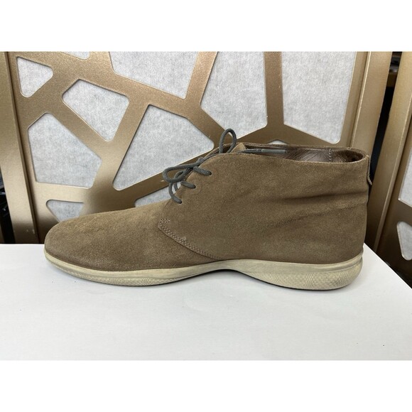 Ecco Men Suede Leather Boots 45 Us 11 11.5 Shoes Chukka Brown shoes main image 7
